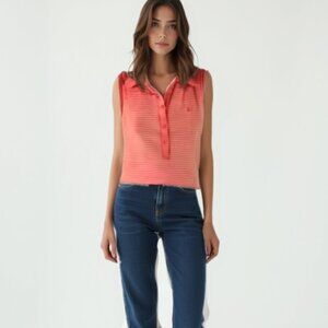 under armour women heat gear striped  sleeveless